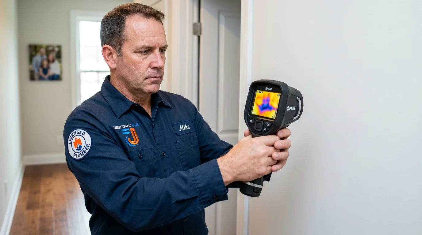 Thermal imaging leak detection by Johns Plumbing LLC in Palm Desert
